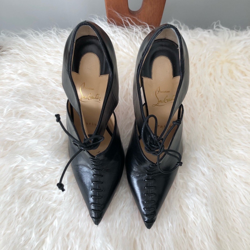 ❌SOLD❌LOUBOUTIN Corsita Cutout 120 Pumps Sz37 - Picture 5 of 8